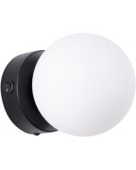 Sollux Yoli SL.1461 zwarte bolvormige wandlamp