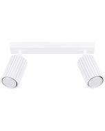 Sollux Karbon SL.1542 wit geribbelde spot