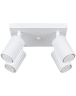 Spot Karbon SL.1545 wit geribbelde vier spot