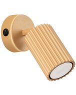 Sollux Karbon SL.1560 goudkleurige geribbelde wandspot