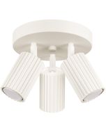 Sollux Karbon SL.1601 beige geribbelde drie spot