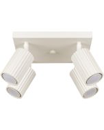 Sollux Karbon SL.1602 beige geribbelde vier spot