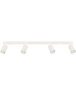 Sollux Karbon SL.1603 beige geribbelde vier spotbalk