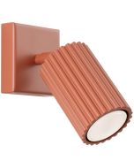 Sollux Karbon SL.1635 oker rode geribbelde spot