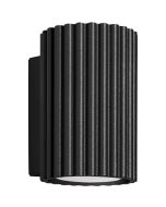 Sollux Karbon SL.1648 zwart geribbelde wandlamp
