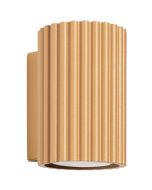 Sollux Karbon SL.1650 goudkleurige geribbeld wandlamp