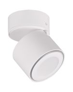 Trio Taurus 652910131 mat witte in te bouwen spot met LED paneel waarvan de kern en de rand apart schakelbaar zijn