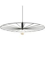 Thoro Sirkel TH.146 zwarte wiel met spaken vormige hanglamp van draadstaal