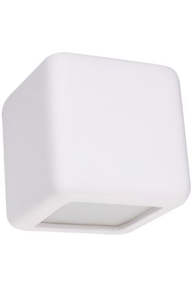 Sollux Nesta SL.0839 witte kubus vormige wandlamp