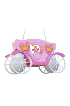 Hanglamp Koets prinses roze