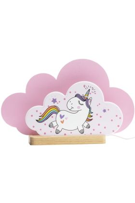 Tafellamp Eenhoorn roze 35cm