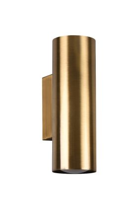 Trio Marley 212400204 bronskleurige buisvormige wandlamp van metaal voor twee GU10 lampen