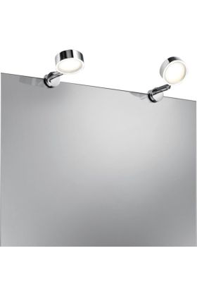 Trio Livello 282180206 twee chromen LED spots voor spiegelmontage