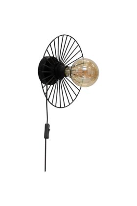 Britop Antonella 289049104 zwarte wandlamp van metaaldraad