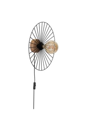 Britop Antonella 289149174 zwarte wandlamp van metaaldraad