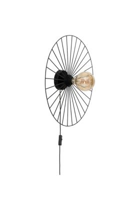 Britop Antonella 289249104 wandlamp van zwart metaaldraad