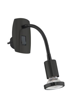 Eglo Perrini 31646 zwarte stekkerspot