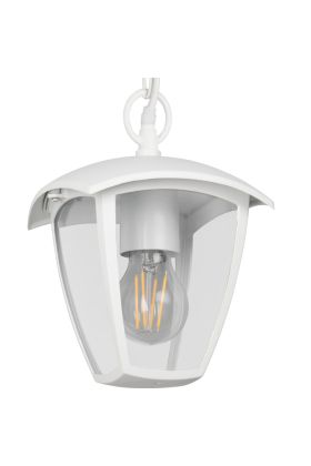 Trio Venta 363260131 witte hanglamp voor buiten met vier glazen ruitjes
