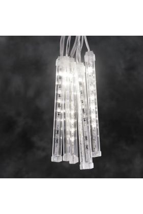 Konstsmide 24V koppelbaar LED systeem 2,4m zes tubes met sneeuw-effect 4615-103