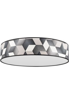 Britop Espacio 4885802 zwart witte plafonniere