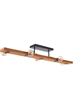 Hanglamp Mertes hout 115cm