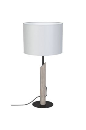 Britop Colette 862217104 grijze tafellamp van grenen en textiel