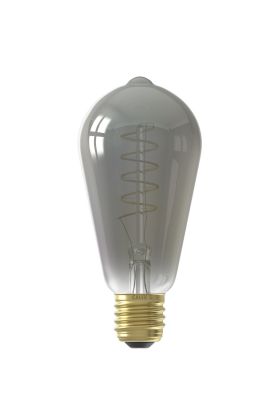 1001000800 8712879152194 Calex Rustiek ST64 Titanium Flex Filament 220-240V 4W 136lm 1800K E27 Dimbaar met LED dimmer