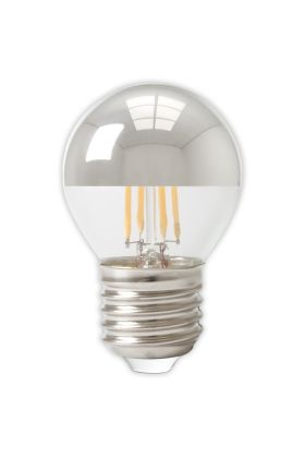 1101001100 8712879153542 Calex Kopspiegel P45 Chrome Straight filament 220-240V 3.5W 250lm 2700K E27 Dimbaar met LED dimmer