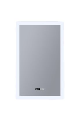 Badkamerspiegel met verlichting en klok 60*90cm