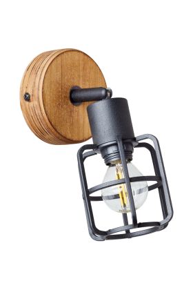 Brilliant Gwen 99758/66 zwart stalen spot