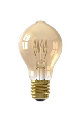 1001003200 8712879158875 Calex Standaard A60 Goud Flex Filament 220-240V 5.5W 470lm 2100K E27 3-step dimming uit