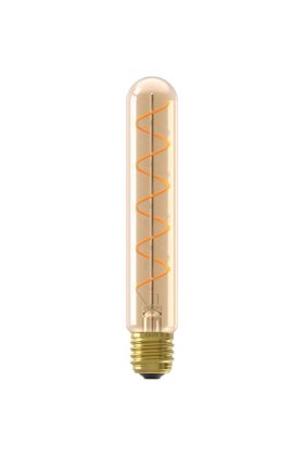 1001003000 8712879158745 Calex T32x185 Buis Goud Flex Filament 220-240V 2.5W 136lm 2100K E27 Dimbaar met LED dimmer