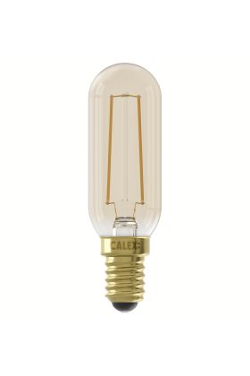 1101004100 8712879152798 Calex Buis T25 Goud Straight filament 220-240V 3.5W 250lm 2100K E14 Dimbaar met LED dimmer