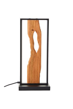 Brilliant Chaumont G94541/76 metalen tafellamp met hout