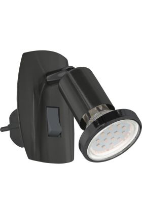 Eglo Parrini 31644 zwarte stekkerlamp