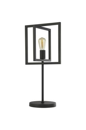 Searchlight Plaza EU23201-1BK zwarte tafellamp