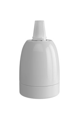 940392 Calex lamphouder E27 keramiek wit, max.250V-60W