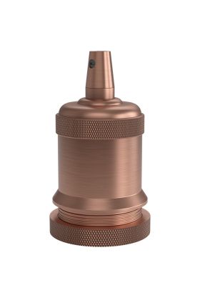 940462 Calex lamphouder E27 aluminium model piek M-003 mat koper, max.250V-60W