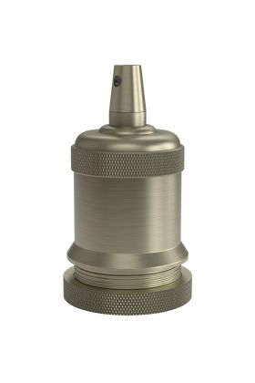 940466 Calex lamphouder E27 aluminium model piek M-003 mat brons, max.250V-60W