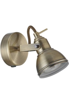 Searchlight Focus 1541AB antiek brons kleurige wandspot