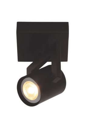 Freelight Valvo PL9901Z zwart cilindervormig spotje met 5w GU10 LED lamp