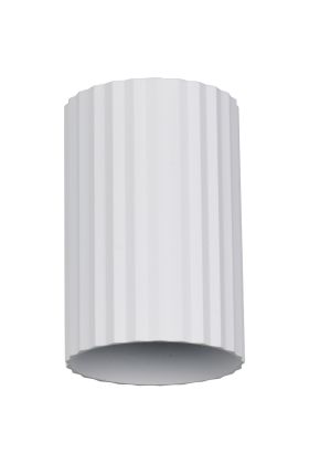 Trio Imaria 264300131 wit geribbelde cilindervormige updown wandlamp