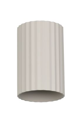 Trio Imaria 264300176 warmgrijs geribbelde cilindervormige updown wandlamp