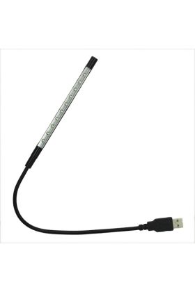 Metalen USB laptoplamp zwart