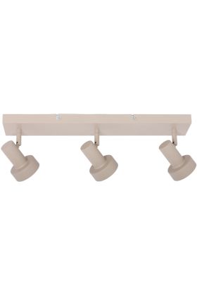 Freelight Lunata creme kleurige spot met een lengte van 50cm met drie spotjes voor een GU10 LED lamp