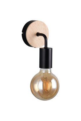 Wandlamp Merida zwart 16cm