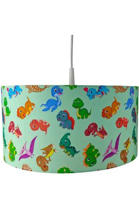 Niermann dinos 1002 groene hangalmp met allemaal baby dinos