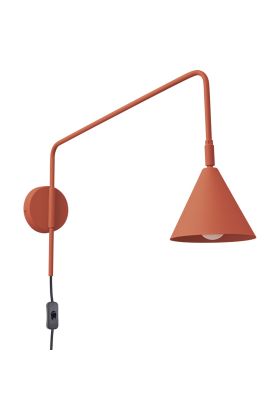 Sollux Nox groene wandlamp met een uitval van 61 cm met een kantelbare spot met E14 fitting en snoer van 185 cm met schakelaar en stekker