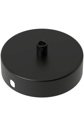 940010 Calex metalen plafondplaat 100mm 1gat mat zwart