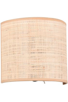 Casalum Aimee halfronde wandlamp van 23cm breed gemaakt van schors